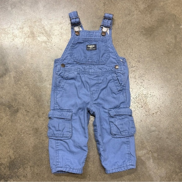 OshKosh B'gosh Other - Vintage OshKosh B'gosh Lined Overalls Cargo Baby Bibs Pants USA Style